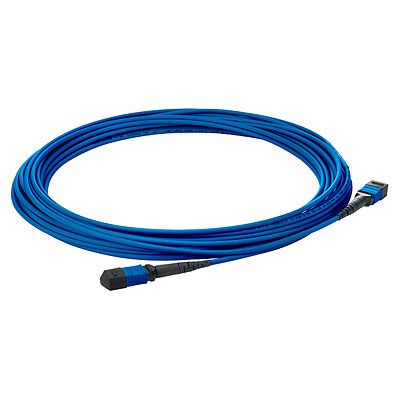 HPE QK729A fibre optic cable 10 m MPO OM4 Blue (QK729A)