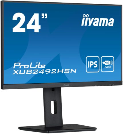 iiyama ProLite XUB2492HSN-B5 LED display 61 cm (24") 1920 x 1080 pixels Full HD Black (XUB2492HSN-B5)