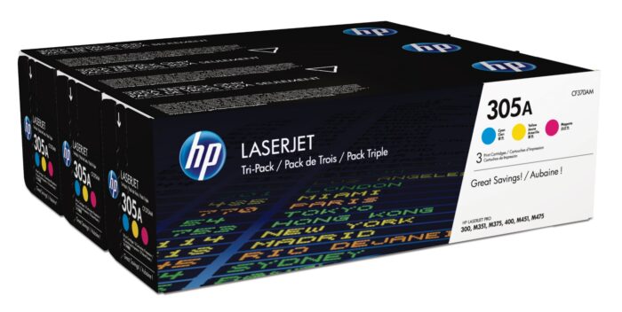 0PPxijftq0ORlzxXZNJIDw.c-r.jpg HP 305A Toner cartridge MultiPack C,M,Y, 3x2.6K pages ISO/IEC 19798 Pack=3 for HP LaserJet M 375 (CF370AM)