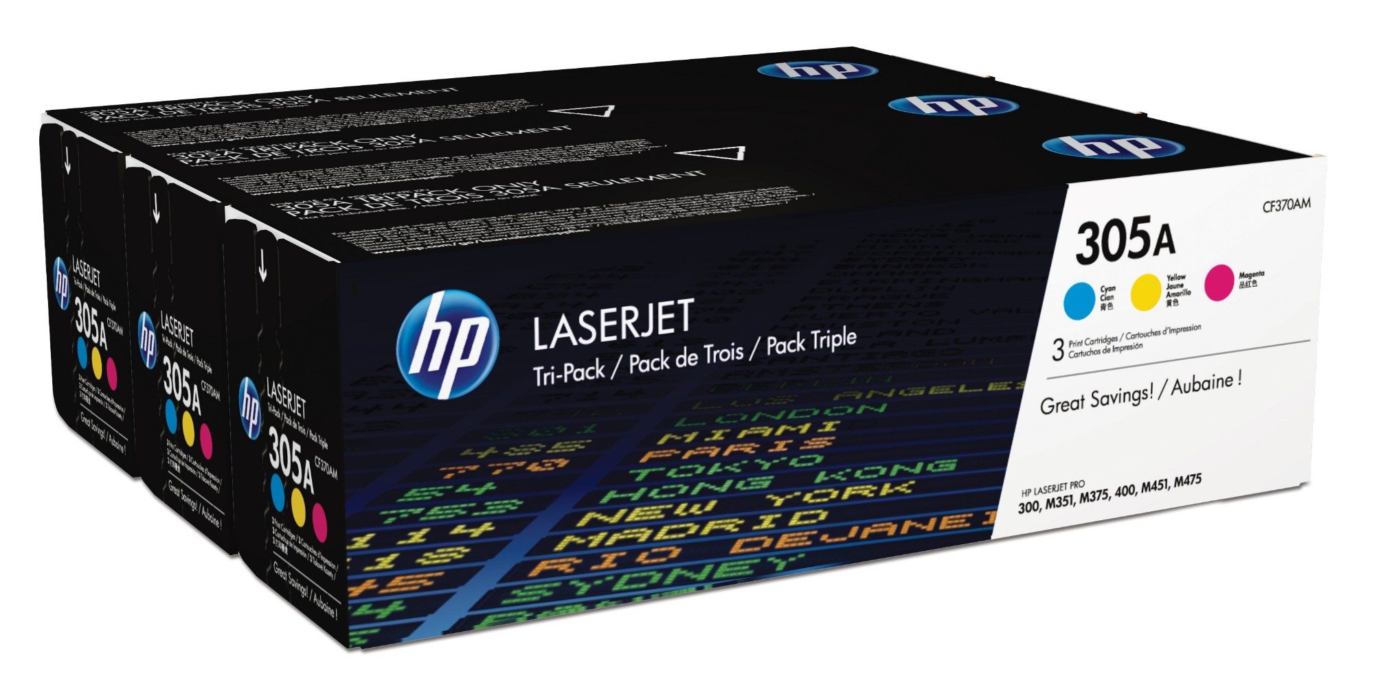 0PPxijftq0ORlzxXZNJIDw.c-r.jpg HP 305A Toner cartridge MultiPack C,M,Y, 3x2.6K pages ISO/IEC 19798 Pack=3 for HP LaserJet M 375 (CF370AM)
