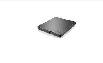 Lenovo Ultraslim DVD Burner ThinkPad UltraSlim USB DVD Burner, Black, Desktop/Notebook, DVD