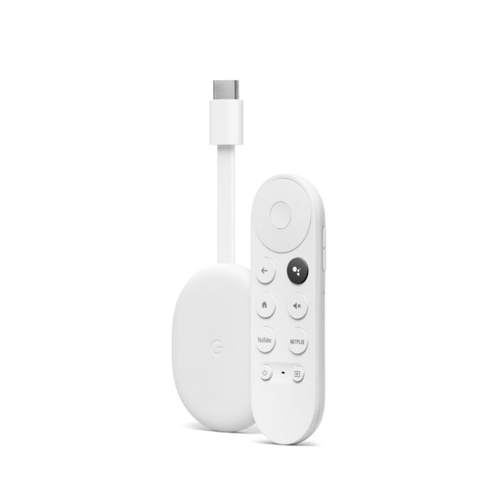 Google Chromecast with GoogleTV HDMI 4K Ultra HD Android White (GA01919-FR)