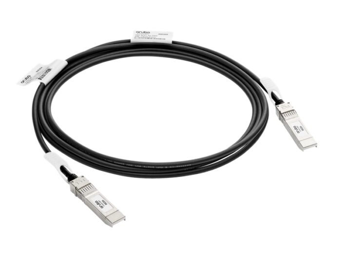 HPE R9D20A InfiniBand/fibre optic cable 3 m SFP+ Black, White (R9D20A)