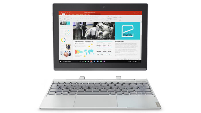 Lenovo Miix 320 Hybrid (2-in-1) 25.6 cm (10.1") Touchscreen HD Intel Atom x5-Z8350 4 GB DDR3-SDRAM 64 GB eMMC Windows 10 Home Silver (80XF0017UK)