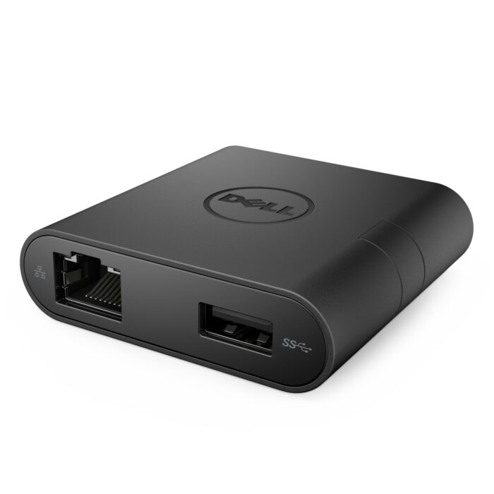 DELL USB-C - HDMI / VGA / Ethernet / USB 3.0, Black (470-ABRY)