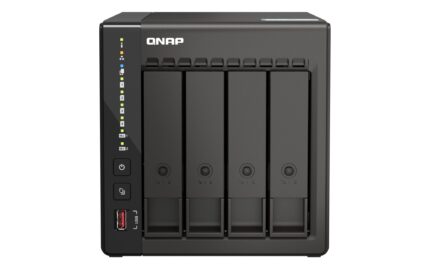 QNAP TS-453E NAS Tower Ethernet LAN Black J6412