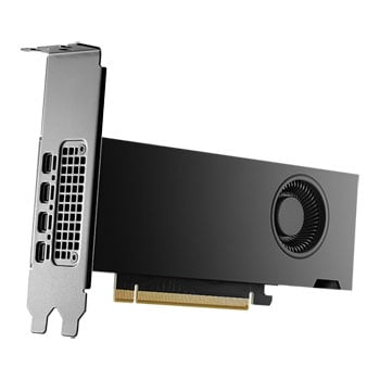 PNY RTX2000 Ada Professional Graphics Card, 16GB DDR6, 4 Mini DP, 2816, CUDA Cores, Dual-Slot, Low Profile, OEM (Brown Box)