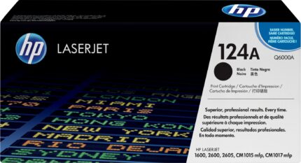 HP 124A Toner cartridge black, 2.5K pages/5% for HP Color LaserJet 2600 (Q6000A)