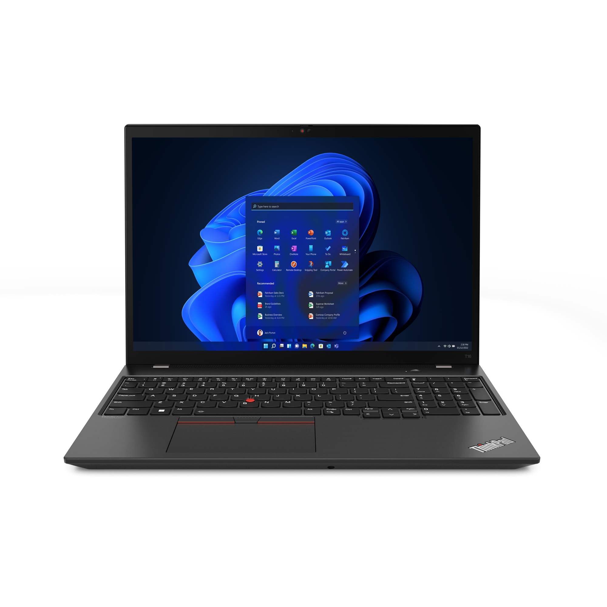 21BV002VUK Lenovo ThinkPad T16 Gen 1 Intel Core i5 8GB RAM 256GB SSD 16" Laptop (21BV002VUK) - Image 1