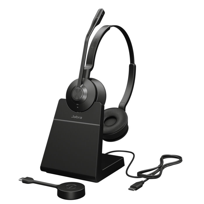 Jabra Engage 55 Headset Wireless Head-band Office/Call center Black, Titanium (9559-435-111)