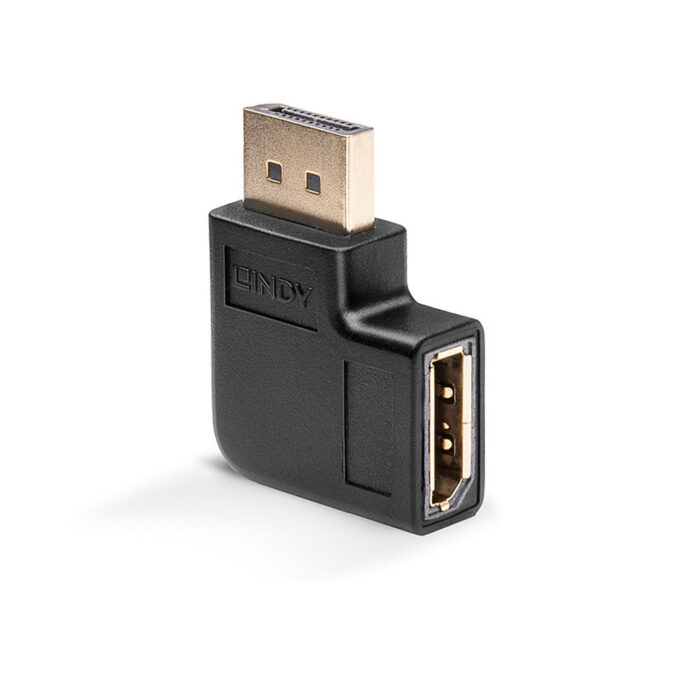 2db1hOIIKUaGTbUOLQ2tRg.c-r.jpg Lindy DisplayPort 1.4 Right Angled Adapter
