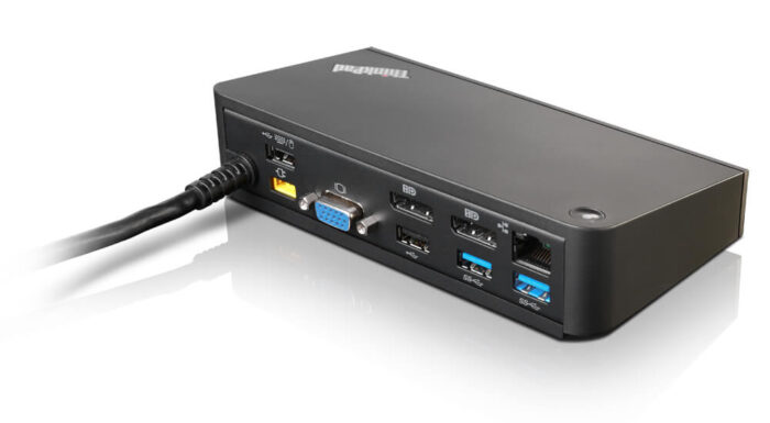 Lenovo 40A40090DK laptop dock/port replicator Wired USB 3.2 Gen 1 (3.1 Gen 1) Type-A Black (40A40090DK)