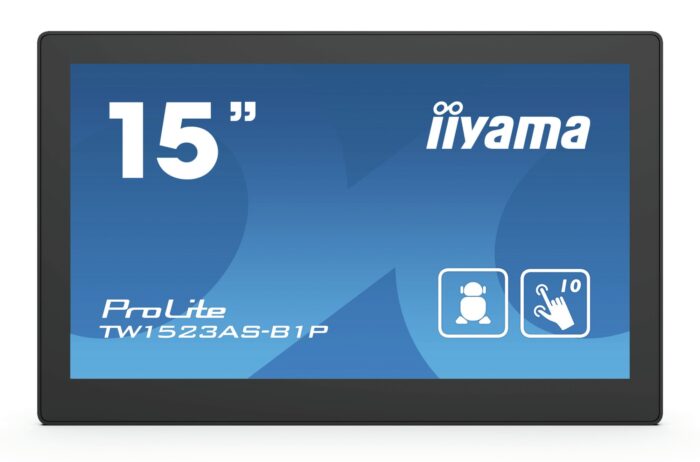 iiyama TW1523AS-B1P POS monitor 39.6 cm (15.6") 1920 x 1080 pixels Full HD Touchscreen (TW1523AS-B1P)