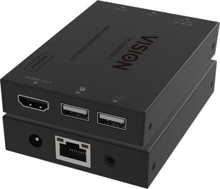 Vision HDMI-over-IP Transmitter AV transmitter Black