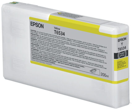 Epson C13T653400/T6534 Ink cartridge yellow 200ml for Epson Stylus Pro 4900 (C13T653400)