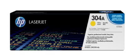 HP 304A Toner cartridge yellow, 2.8K pages ISO/IEC 19798 for HP CLJ CP 2025 (CC532A)