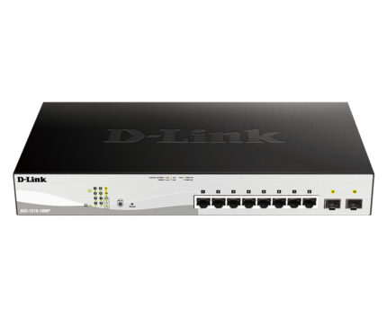 D-Link DGS-1210-10MP Managed L2 Gigabit Ethernet (10/100/1000) Power over Ethernet (PoE) Black, Grey (DGS-1210-10MP/E)