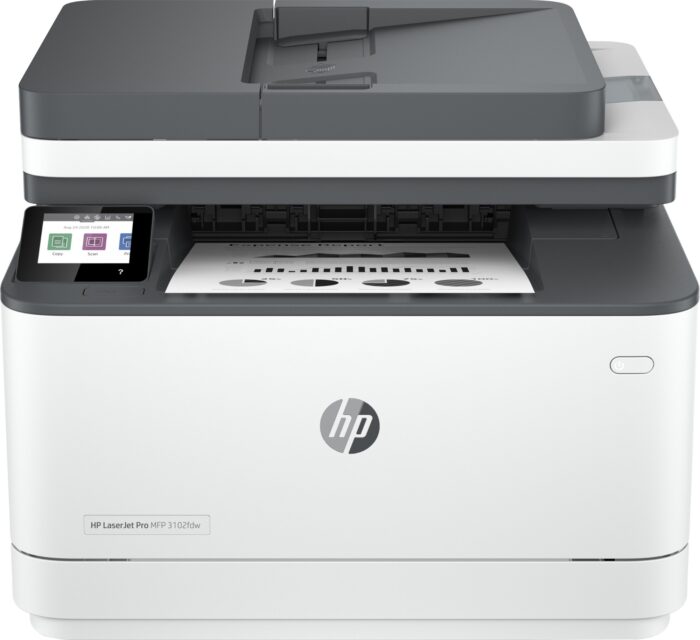 4iY7khxj-0WmlAFts0Rz1A.c-r.jpg HP LaserJet Pro MFP 3102fdw Printer, Black and white, Printer for Small medium business, Print, copy, scan, fax, Wireless; Print from phone or tablet; Two-sided printing; Two-sided scanning; Fax (3G630F#B19)