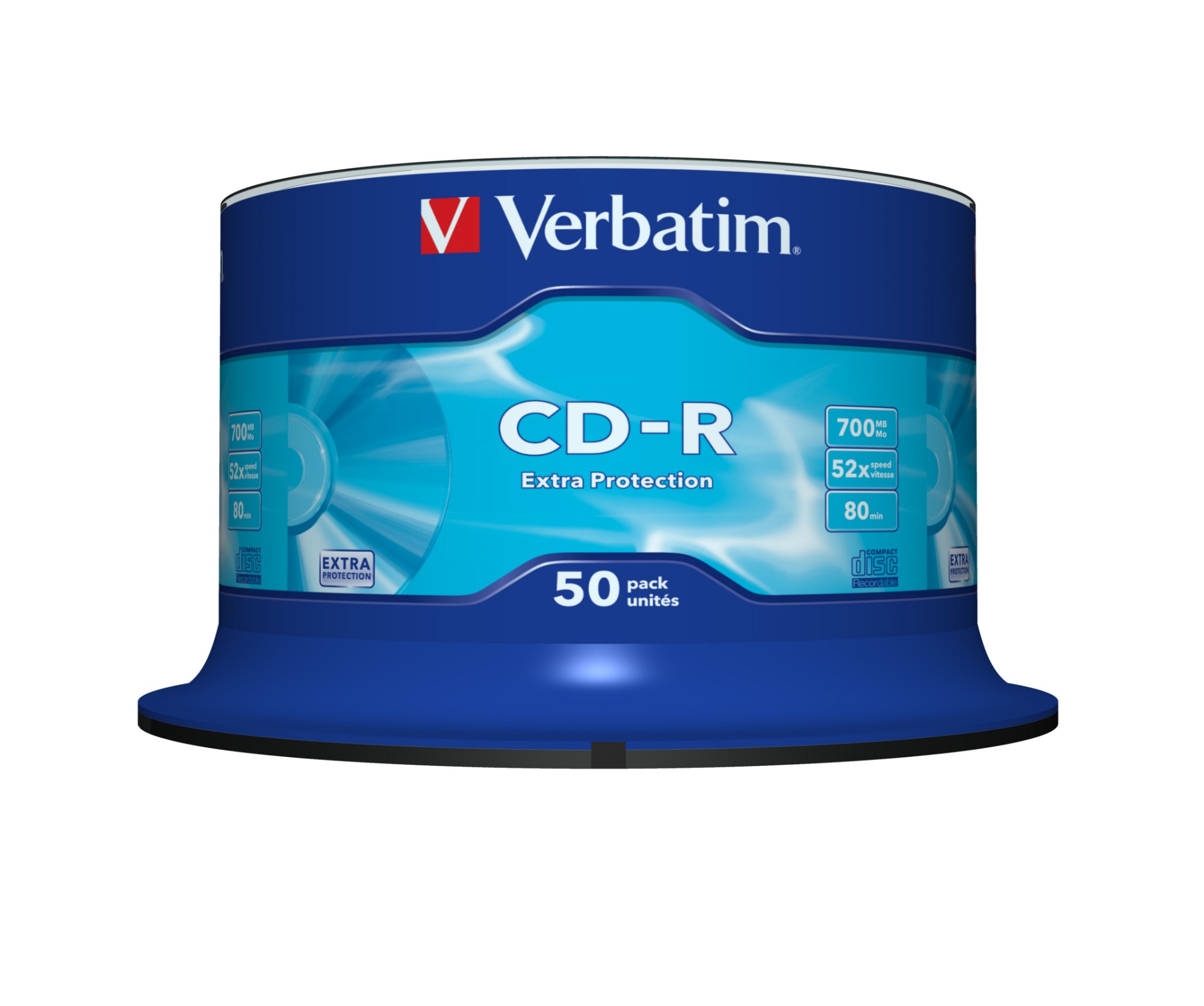 4vv_wDMKBECxA7sJMgLlkg.c-r.jpg Verbatim CD-R Extra Protection 700 MB 50 pc(s)