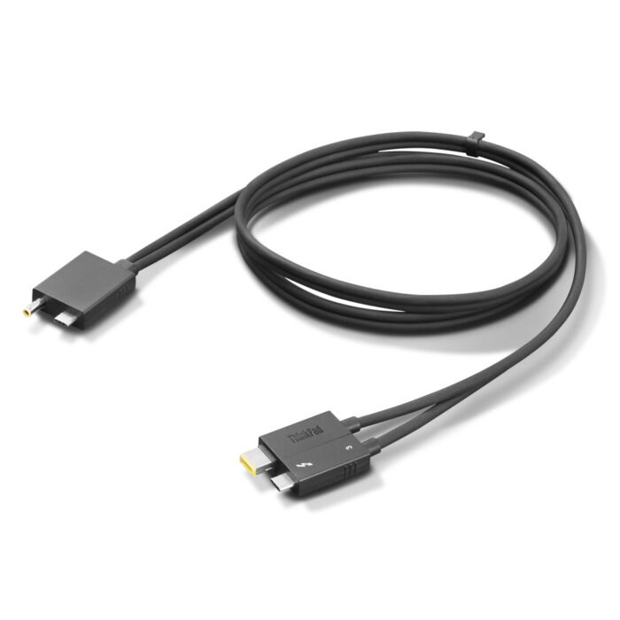 536KopwiVUy1P_AfoyA94w.c-r.jpg Lenovo 4X91K16970 Thunderbolt cable 0.7 m 40 Gbit/s Black (4X91K16970)