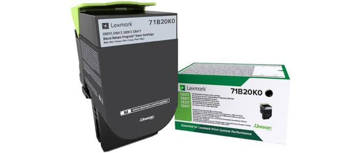 54lFd23G3k64zT8b_lhSAA.c-r.jpg Lexmark 71B20K0 Toner-kit black return program, 3K pages ISO/IEC 19752 for Lexmark CS 317/417/517 (71B20K0)