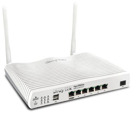 DrayTek Vigor 2865ax wireless router Gigabit Ethernet Dual-band (2.4 GHz / 5 GHz) White (V2865AX-B-DE-AT-CH)