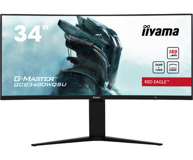 iiyama G-MASTER GCB3480WQSU-B1 computer monitor 86.4 cm (34") 3440 x 1440 pixels UltraWide Quad HD LCD Black (GCB3480WQSU-B1)