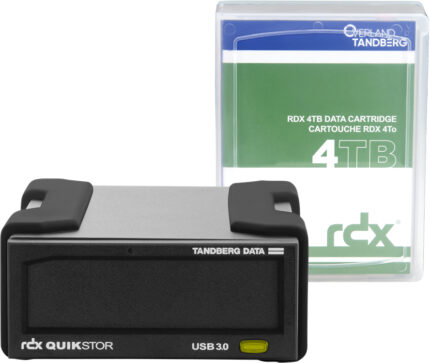 Overland-Tandberg RDX External drive kit with 4TB HDD, USB3+
