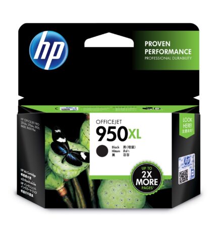 HP 950XL Ink cartridge black high-capacity, 2.3K pages ISO/IEC 24711 53ml for HP OfficeJet Pro 8100/8610/8620 (CN045AE)