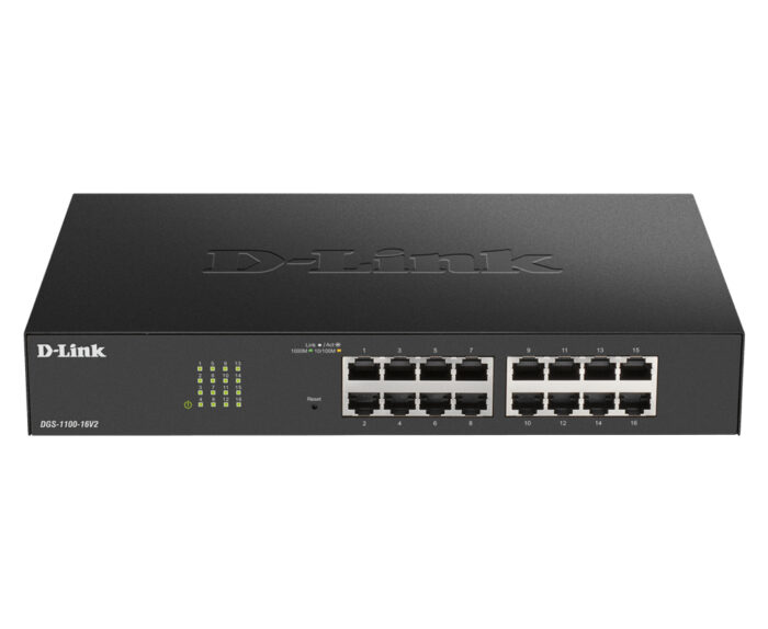 5dBYQdOymkyisrDG_O2Xew.c-r.jpg D-Link DGS-1100-16V2 network switch Managed L2 Gigabit Ethernet (10/100/1000) Black (DGS-1100-16V2)