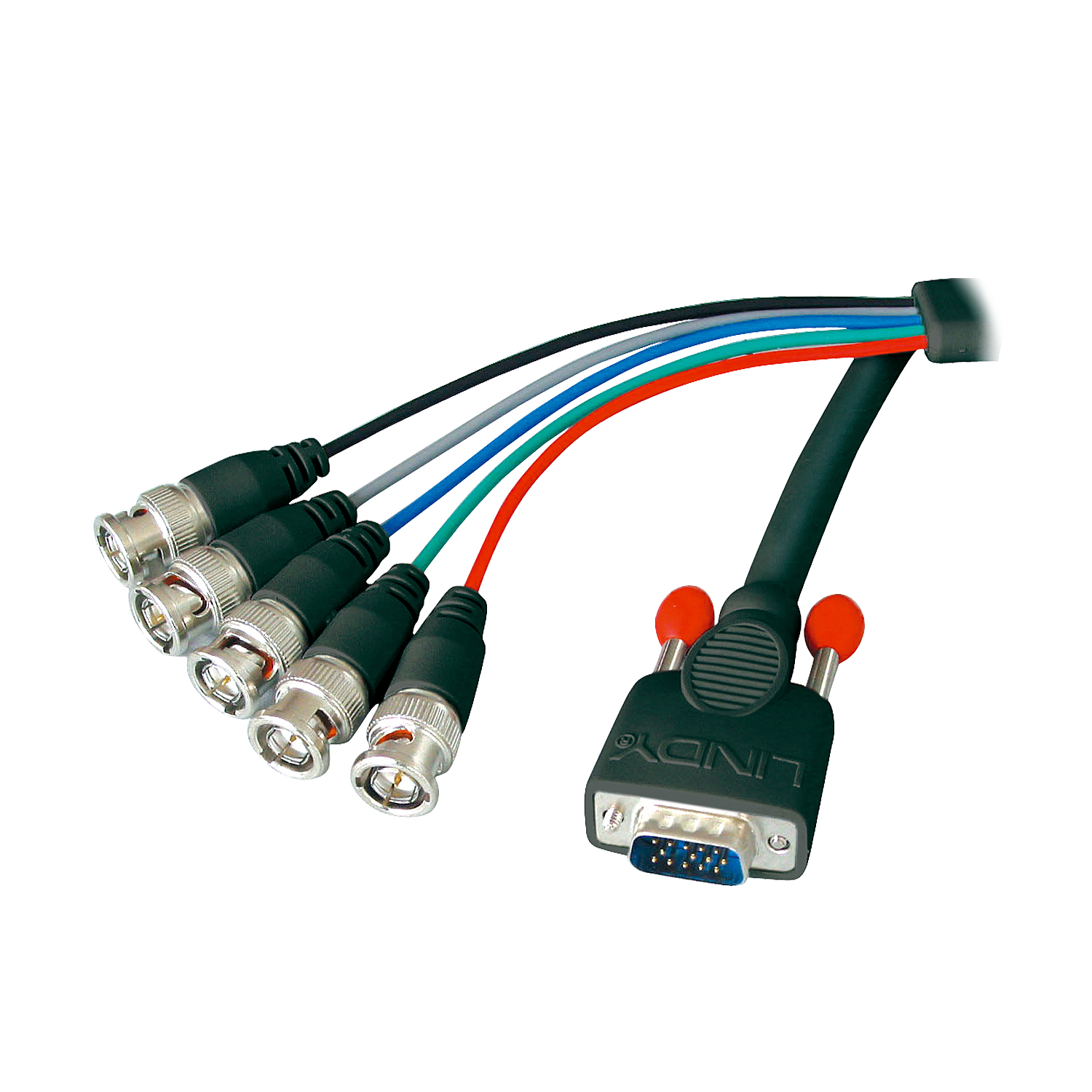 62powVooi0656VvtFBBtCw.c-r.jpg Lindy 1.8m Premium SVGA to 5 x BNC Monitor Cable
