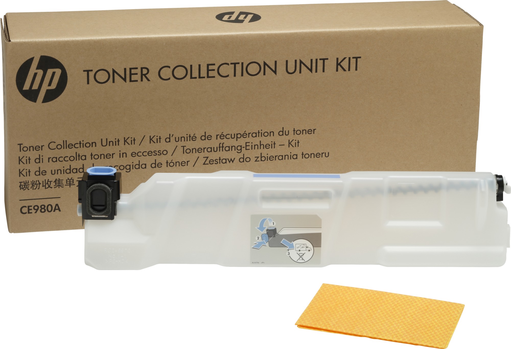 748QKzeRaEWH0hy-a0omHA.c-r.jpg HP Toner waste box, 150K pages for HP CLJ CP 5525/LaserJet 700 M775 (CE980A)