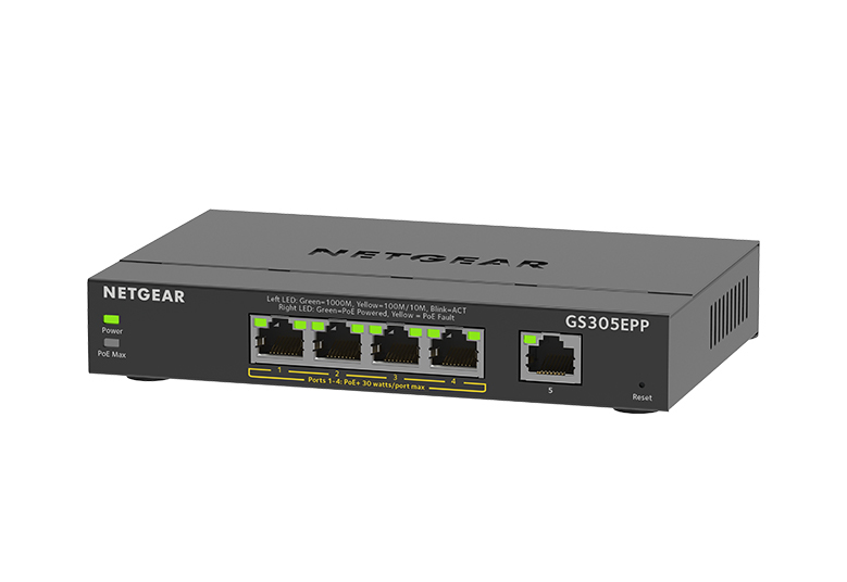 79odAQDZRka5JWYfrOlR7g.c-r.jpg NETGEAR GS305EPP Managed L3 Gigabit Ethernet (10/100/1000) Power over Ethernet (PoE) Black