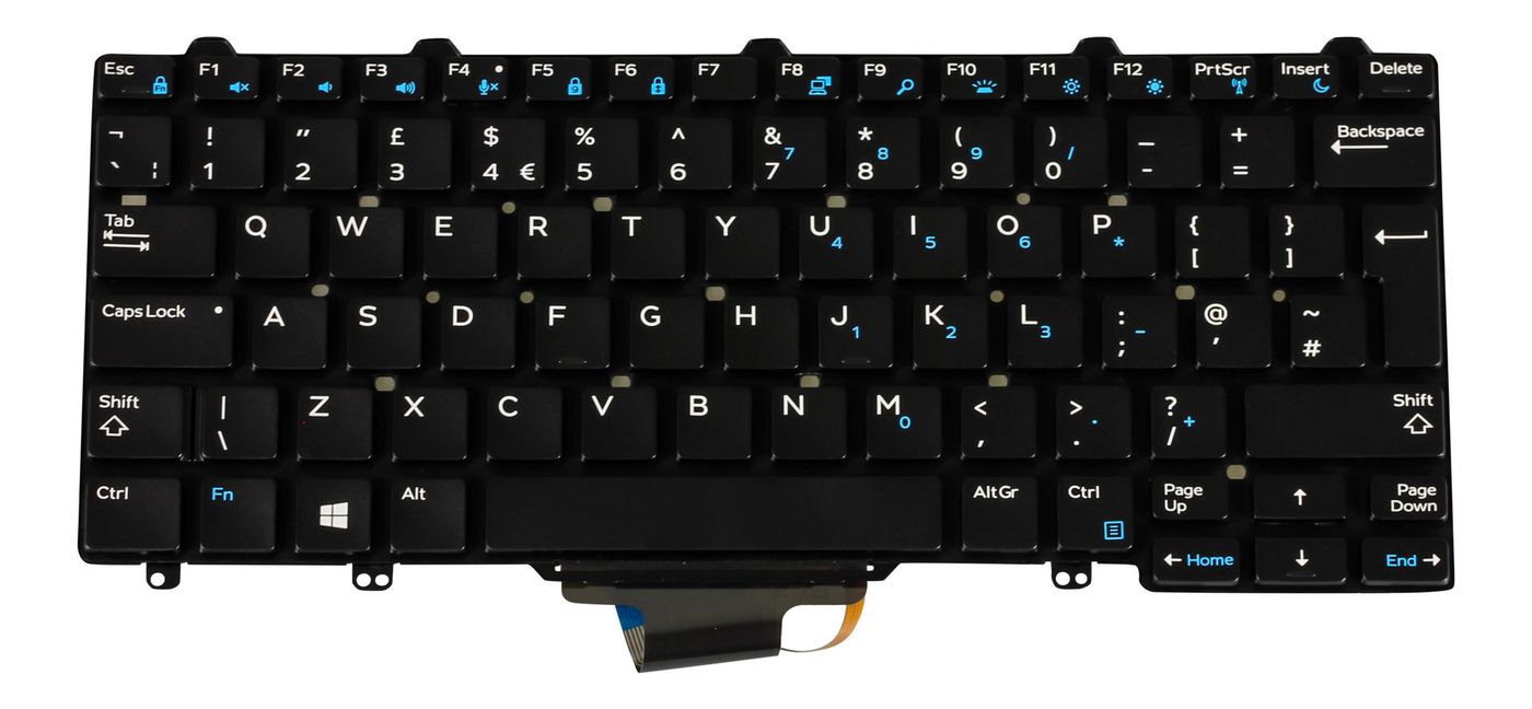 7gAXDbQ7hkm-BGyyb8PGIA.c-r.jpg DELL Keyboard, English, 83 Keys, (44K3X)