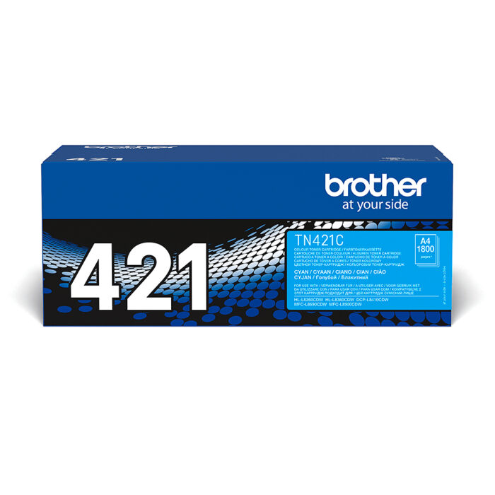Brother TN-421C Toner-kit cyan, 1.8K pages ISO/IEC 19752 for Brother HL-L 8260/8360 (TN421C) - Image 1