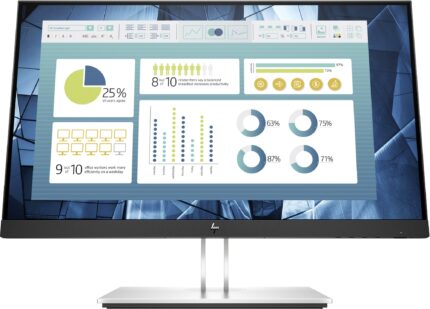 HP E22 G4 computer monitor 54.6 cm (21.5") 1920 x 1080 pixels Full HD LED Black, Silver (9VH72AT#ABB)