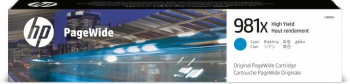 7y5FevnHUU64bIxV9BseMA.c-r.jpg HP L0R09A/981X Ink cartridge cyan, 10K pages ISO/IEC 19798 116ml for HP PageWide E 58650/556 (L0R09A)