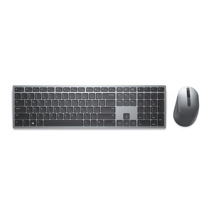 DELL KM7321W keyboard Mouse included RF Wireless + Bluetooth AZERTY Belgian Grey, Titanium (KM7321WGY-BEL)