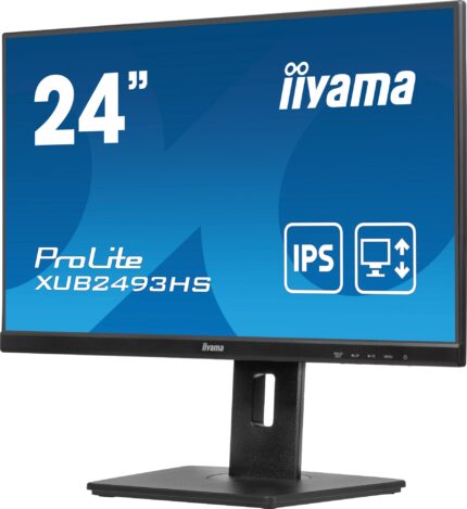 iiyama ProLite XUB2493HS-B6 computer monitor 60.5 cm (23.8") 1920 x 1080 pixels Full HD LED Black (XUB2493HS-B6)