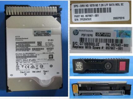HPE DRV HDD 10TB 6G 7.2K LFF SATA MDL SC (857967-001)