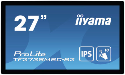 iiyama ProLite TF2738MSC-B2 computer monitor 68.6 cm (27") 1920 x 1080 pixels Full HD LED Touchscreen Multi-user Black (TF2738MSC-B2)