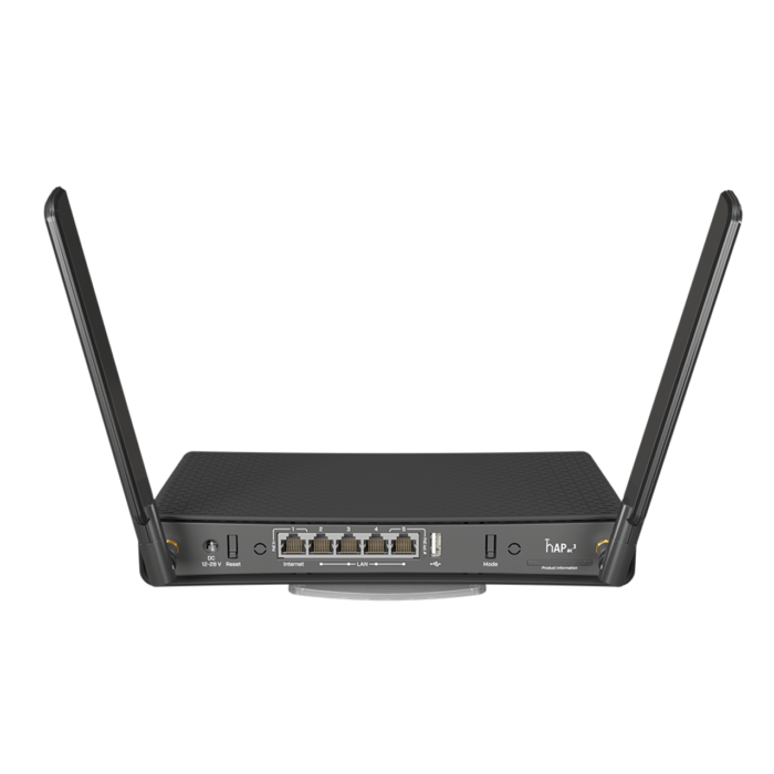 9343-4__92093 Mikrotik hAP ac? wireless router Gigabit Ethernet Dual-band (2.4 GHz / 5 GHz) Black (RBD53IG-5HACD2HND) - Image 1