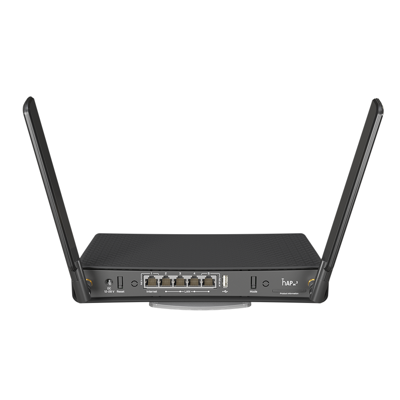 9343-4__92093 Mikrotik hAP ac? wireless router Gigabit Ethernet Dual-band (2.4 GHz / 5 GHz) Black (RBD53IG-5HACD2HND) - Image 1