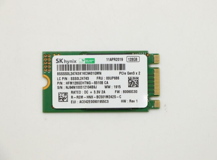 Lenovo SSD M.2 PCIe NVMe FRUSSD 128GB RoHSHynix (00UP686)