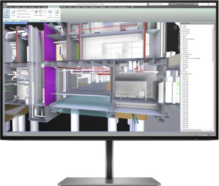 HP Z24u G3 computer monitor 61 cm (24") 1920 x 1200 pixels WUXGA LCD Grey (1C4Z6AT#ABB)