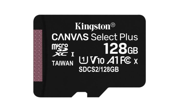 Kingston 128GB micSDXC Canvas Select Plus 100R A1 C10 Single Pack w/o ADP (SDCS2/128GBSP)