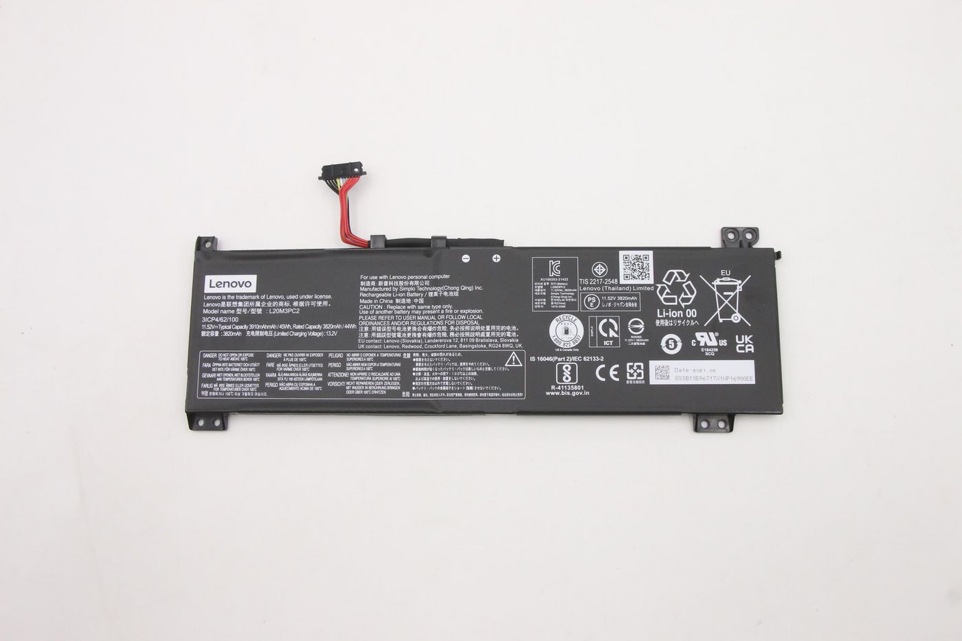 A7p7QDhPuUqxO0hCSOaqfg.c-r.jpg Lenovo FRU L360-15 SP/B L20M3PC2 11.52V45Wh3cellbty (5B11B96718)