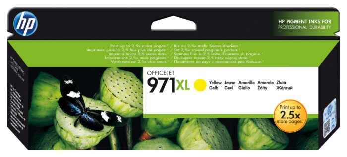 A7zSWSoP00ykQjX6XQRQzw.c-r.jpg HP 971XL Ink cartridge yellow high-capacity, 6.6K pages ISO/IEC 24711 83ml for HP OfficeJet Pro X (CN628AE)