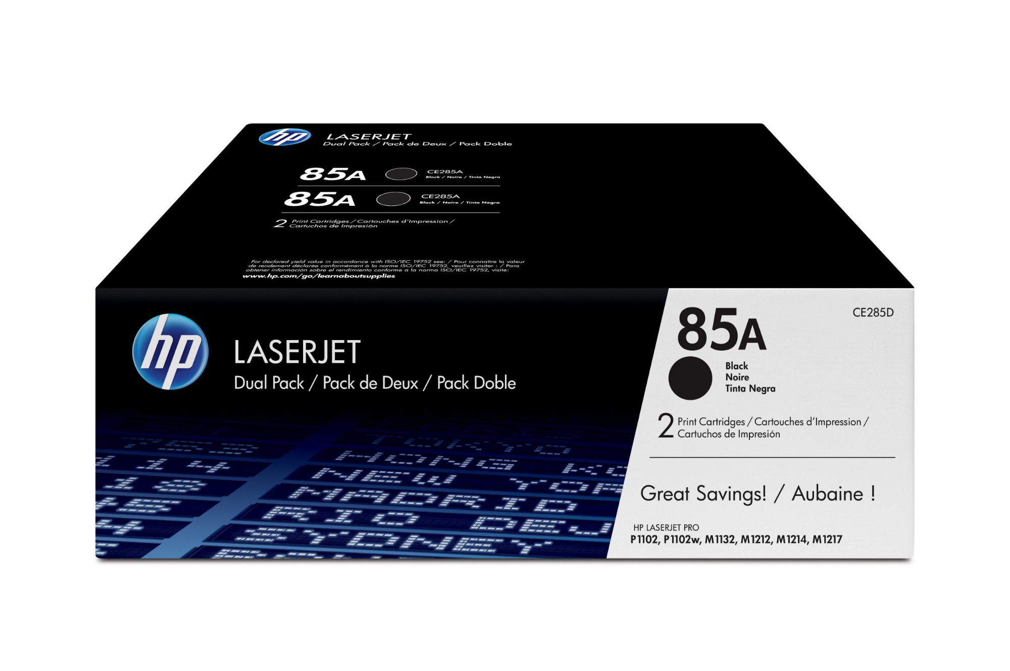 A9DSn7UIn0SKgJMuMBHnAQ.c-r.jpg HP 85A Toner cartridge black twin pack, 2x1.6K pages/5% Pack=2 for HP Pro P 1100 (CE285AD)