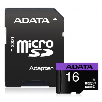 ADATA 16GB MicroSDHC UHS-I CLASS10 (AUSDH16GUICL10-PA1)